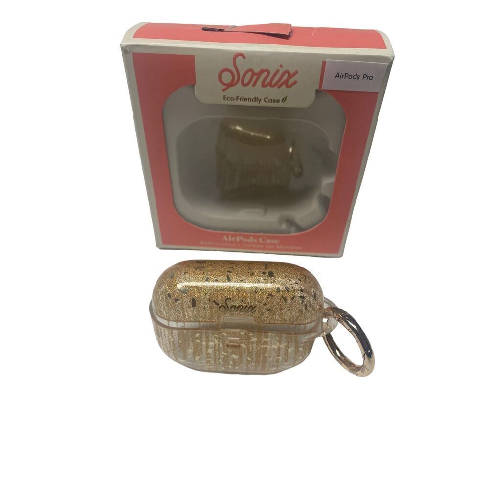 Sonix Antimicrobial AirPods Pro Case in Drippin’ In Gold New Open Box